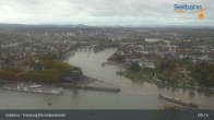 Archived image Webcam Koblenz - View from fortress and cable car 08:00