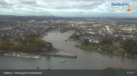 Archived image Webcam Koblenz - View from fortress and cable car 10:00