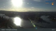 Archiv Foto Webcam Koblenz: Blick von der Festung auf Seilbahn und Deutsches Eck 14:00