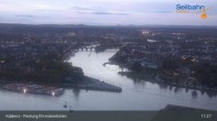 Archiv Foto Webcam Koblenz: Blick von der Festung auf Seilbahn und Deutsches Eck 16:00