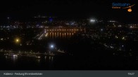 Archiv Foto Webcam Koblenz: Blick von der Festung auf Seilbahn und Deutsches Eck 18:00