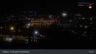 Archiv Foto Webcam Koblenz: Blick von der Festung auf Seilbahn und Deutsches Eck 20:00