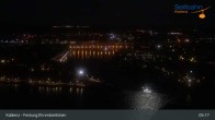 Archiv Foto Webcam Koblenz: Blick von der Festung auf Seilbahn und Deutsches Eck 04:00