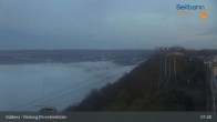 Archiv Foto Webcam Koblenz: Blick von der Festung auf Seilbahn und Deutsches Eck 06:00
