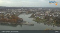Archiv Foto Webcam Koblenz: Blick von der Festung auf Seilbahn und Deutsches Eck 07:00