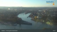 Archiv Foto Webcam Koblenz: Blick von der Festung auf Seilbahn und Deutsches Eck 14:00