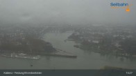 Archiv Foto Webcam Koblenz: Blick von der Festung auf Seilbahn und Deutsches Eck 12:00