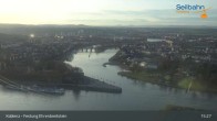 Archived image Webcam Koblenz - View from fortress and cable car 14:00