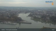 Archived image Webcam Koblenz - View from fortress and cable car 14:00
