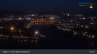 Archiv Foto Webcam Koblenz: Blick von der Festung auf Seilbahn und Deutsches Eck 06:00
