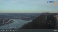 Archiv Foto Webcam Koblenz: Blick von der Festung auf Seilbahn und Deutsches Eck 10:00