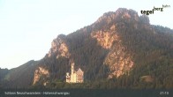 Archiv Foto Webcam Schloss Hohenschwangau 20:00