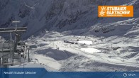 Archiv Foto Webcam Daunjoch Sessellift am Stubaier Gletscher 03:00