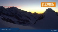 Archiv Foto Webcam Daunjoch Sessellift am Stubaier Gletscher 04:00