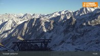 Archiv Foto Webcam Daunjoch Sessellift am Stubaier Gletscher 14:00