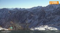 Archiv Foto Webcam Daunjoch Sessellift am Stubaier Gletscher 08:00