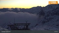Archiv Foto Webcam Daunjoch Sessellift am Stubaier Gletscher 06:00