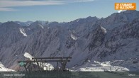 Archiv Foto Webcam Daunjoch Sessellift am Stubaier Gletscher 08:00