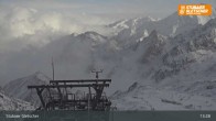 Archiv Foto Webcam Daunjoch Sessellift am Stubaier Gletscher 12:00