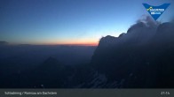 Archiv Foto Dachstein Gletscher: Webcam Bergstation Hunerkogel (2700 m) 20:00