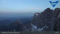 Archiv Foto Dachstein Gletscher: Webcam Bergstation Hunerkogel (2700 m) 04:00