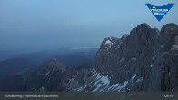 Archiv Foto Dachstein Gletscher: Webcam Bergstation Hunerkogel (2700 m) 04:00