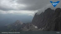 Archiv Foto Dachstein Gletscher: Webcam Bergstation Hunerkogel (2700 m) 14:00