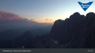 Archiv Foto Dachstein Gletscher: Webcam Bergstation Hunerkogel (2700 m) 20:00