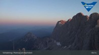 Archiv Foto Dachstein Gletscher: Webcam Bergstation Hunerkogel (2700 m) 04:00