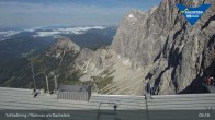 Archiv Foto Dachstein Gletscher: Webcam Bergstation Hunerkogel (2700 m) 08:00