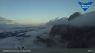 Archiv Foto Dachstein Gletscher: Webcam Bergstation Hunerkogel (2700 m) 04:00