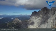 Archiv Foto Dachstein Gletscher: Webcam Bergstation Hunerkogel (2700 m) 08:00