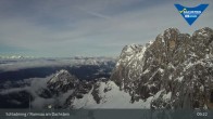 Archiv Foto Dachstein Gletscher: Webcam Bergstation Hunerkogel (2700 m) 08:00