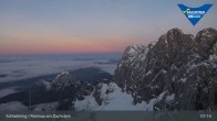Archiv Foto Dachstein Gletscher: Webcam Bergstation Hunerkogel (2700 m) 06:00