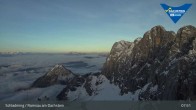 Archiv Foto Dachstein Gletscher: Webcam Bergstation Hunerkogel (2700 m) 07:00