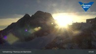 Archiv Foto Dachstein Gletscher: Webcam Bergstation Hunerkogel (2700 m) 07:00