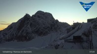 Archiv Foto Dachstein Gletscher: Webcam Bergstation Hunerkogel (2700 m) 07:00