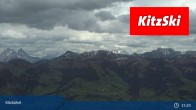 Archived image Webcam Kitzbühel: View Top Station Hahnenkamm 14:00
