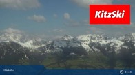 Archived image Webcam Kitzbühel: View Top Station Hahnenkamm 14:00