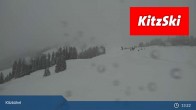 Archived image Webcam Kitzbühel: View Top Station Hahnenkamm 12:00