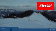 Archived image Webcam Kitzbühel: View Top Station Hahnenkamm 02:00