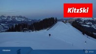 Archived image Webcam Kitzbühel: View Top Station Hahnenkamm 02:00