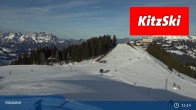 Archived image Webcam Kitzbühel: View Top Station Hahnenkamm 14:00