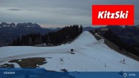 Archived image Webcam Kitzbühel: View Top Station Hahnenkamm 02:00