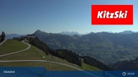 Archived image Webcam Kitzbühel: View Top Station Hahnenkamm 08:00