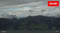 Archived image Webcam Kitzbühel: View Top Station Hahnenkamm 14:00