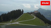 Archived image Webcam Kitzbühel: View Top Station Hahnenkamm 12:00