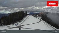 Archived image Webcam Kitzbühel: View Top Station Hahnenkamm 12:00