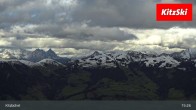Archived image Webcam Kitzbühel: View Top Station Hahnenkamm 14:00