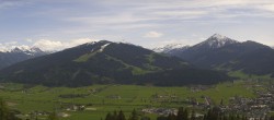 Archived image Webcam Enjoy the view from the 'Berggasthof Habersattgut' into the Enns valley 13:00